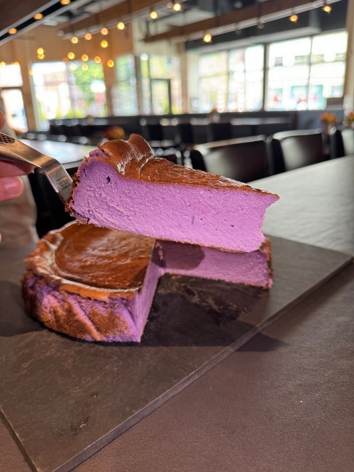 Basque Cheesecake + Maine Blueberry Sauce (Whole 10" Rounds) (Local pick-up only)